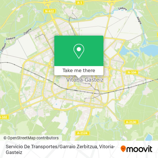 Servicio De Transportes / Garraio Zerbitzua map