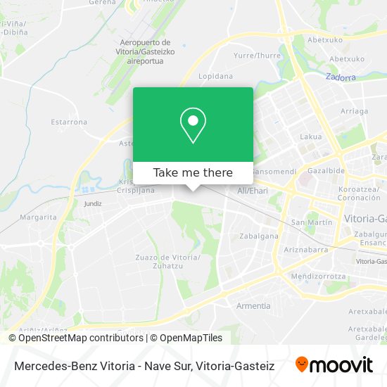 Mercedes-Benz Vitoria - Nave Sur map