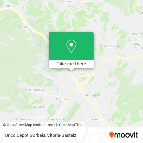 Brico Depot Gorbeia map