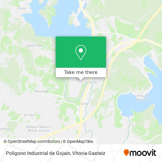 mapa Poligono Industrial de Gojain