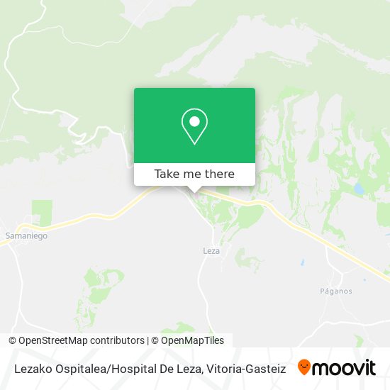 mapa Lezako Ospitalea / Hospital De Leza