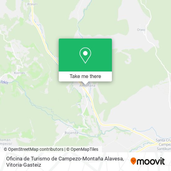 mapa Oficina de Turismo de Campezo-Montaña Alavesa