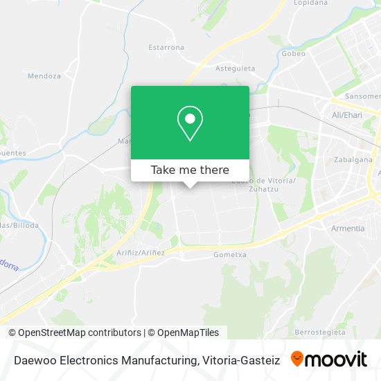 Daewoo Electronics Manufacturing map