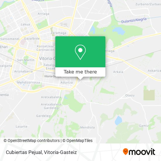 Cubiertas Pejual map