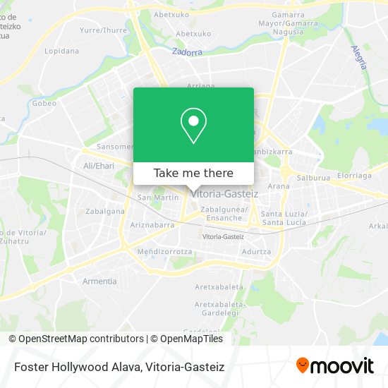 mapa Foster Hollywood Alava