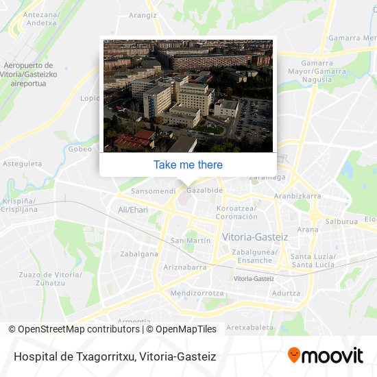 mapa Hospital de Txagorritxu