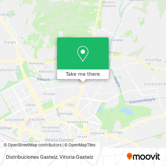 Distribuciones Gasteiz map