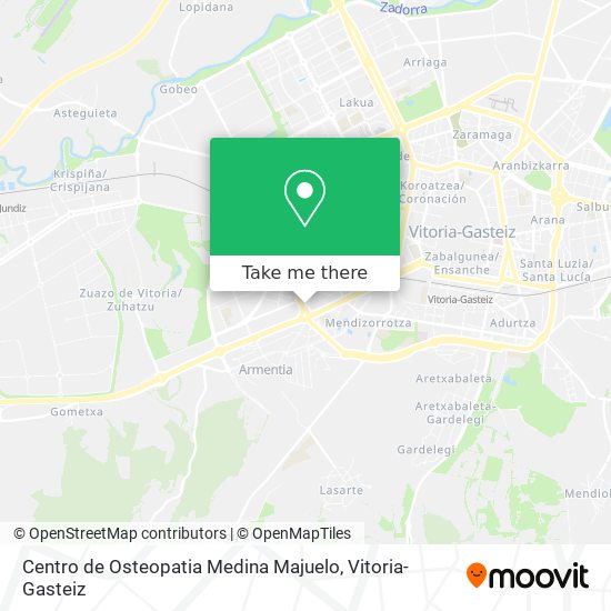 Centro de Osteopatia Medina Majuelo map