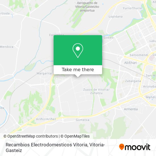 mapa Recambios Electrodomesticos Vitoria