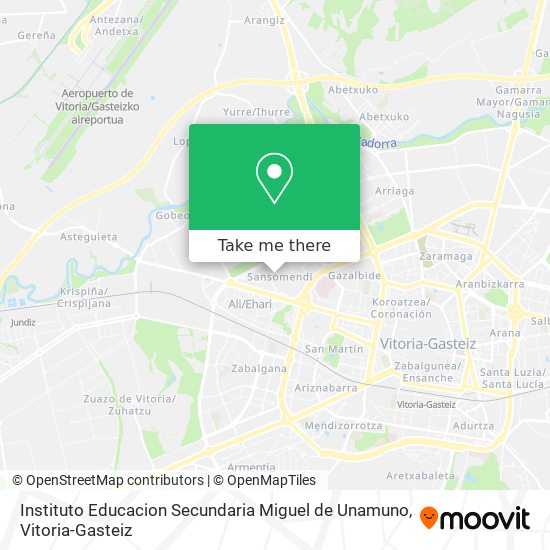 mapa Instituto Educacion Secundaria Miguel de Unamuno