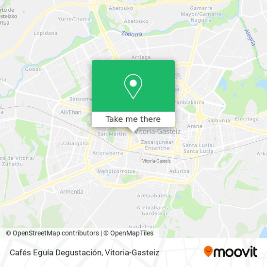 Cafés Eguía Degustación map