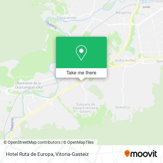 mapa Hotel Ruta de Europa