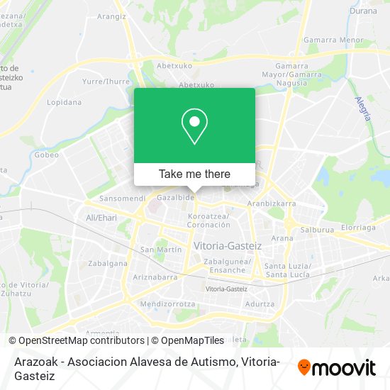 Arazoak - Asociacion Alavesa de Autismo map