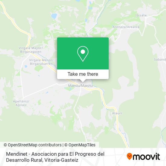 mapa Mendinet - Asociacion para El Progreso del Desarrollo Rural