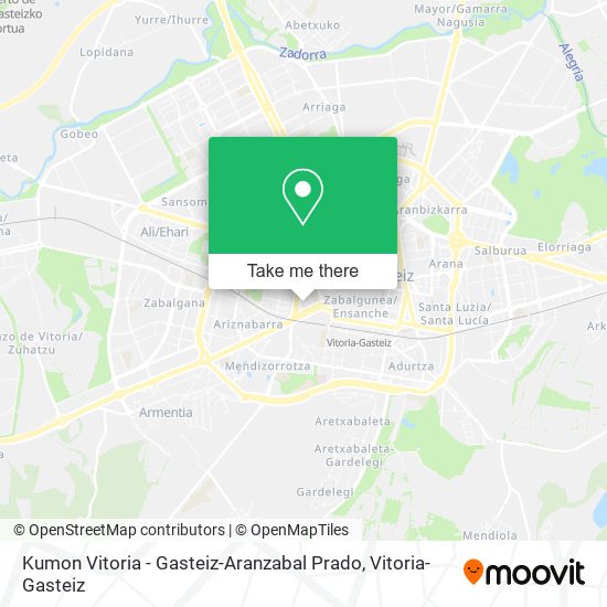 Kumon Vitoria - Gasteiz-Aranzabal Prado map