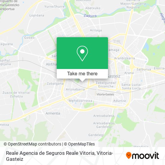 Reale Agencia de Seguros Reale Vitoria map