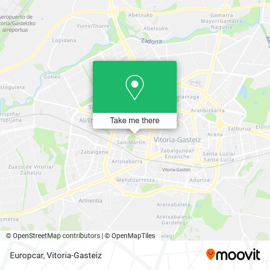 Europcar map