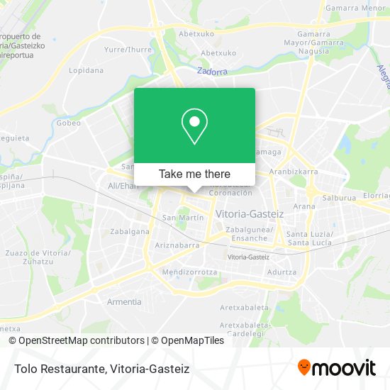 mapa Tolo Restaurante