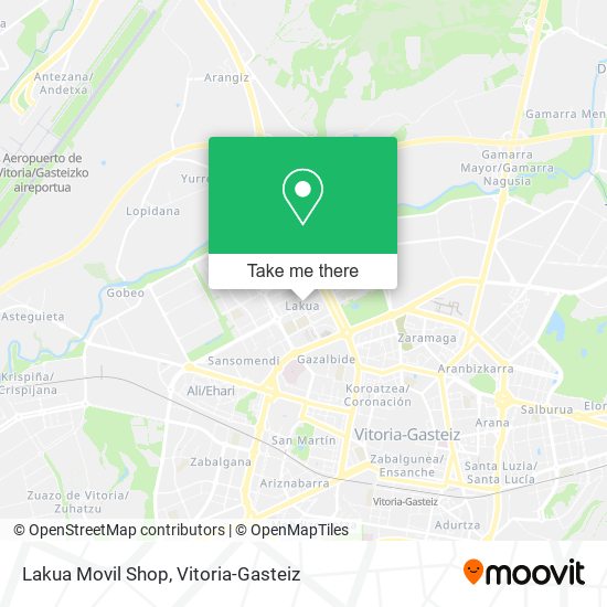 Lakua Movil Shop map