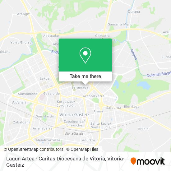 mapa Lagun Artea - Caritas Diocesana de Vitoria