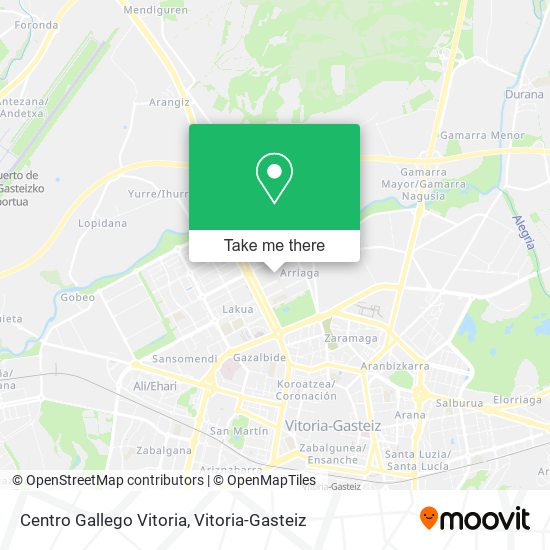 Centro Gallego Vitoria map