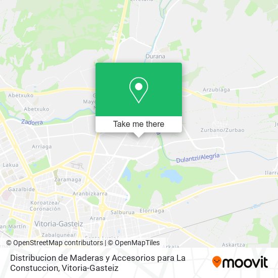 mapa Distribucion de Maderas y Accesorios para La Constuccion