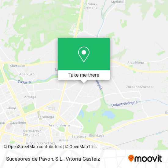 mapa Sucesores de Pavon, S.L.