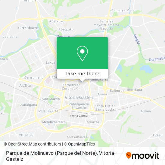 mapa Parque de Molinuevo (Parque del Norte)