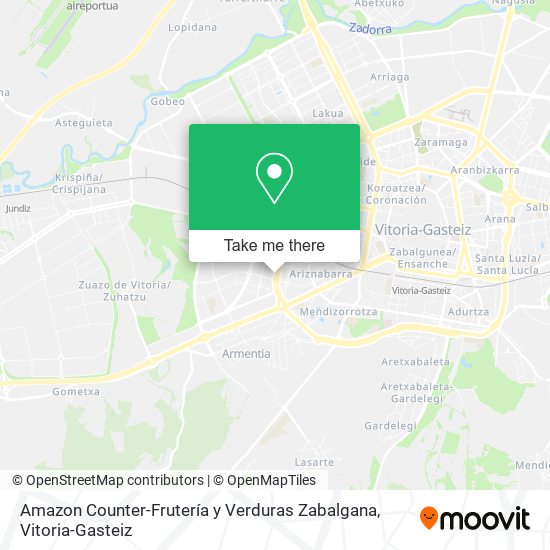 mapa Amazon Counter-Frutería y Verduras Zabalgana