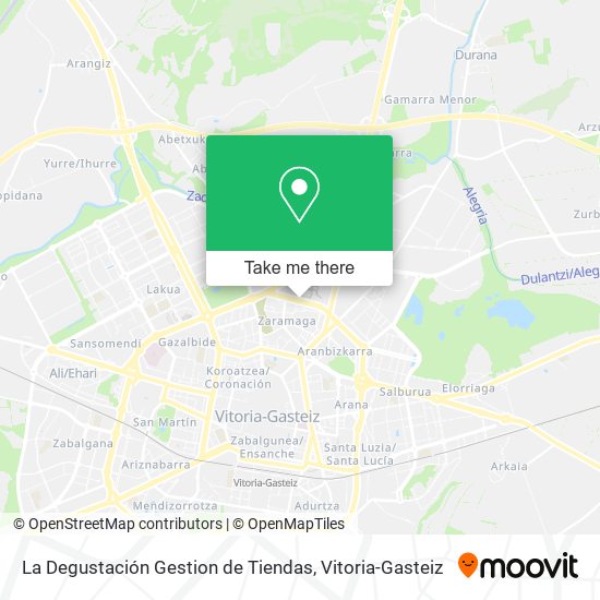 mapa La Degustación Gestion de Tiendas