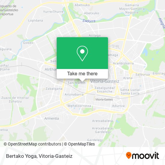 mapa Bertako Yoga