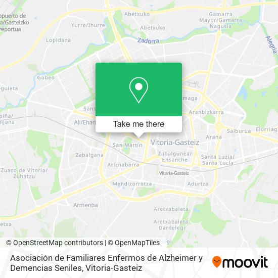 Asociación de Familiares Enfermos de Alzheimer y Demencias Seniles map