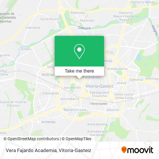 Vera Fajardo Academia map