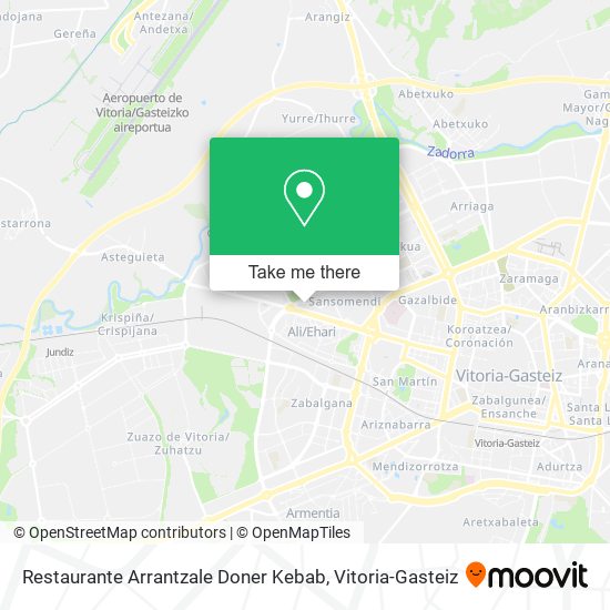 mapa Restaurante Arrantzale Doner Kebab