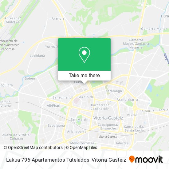 mapa Lakua 796 Apartamentos Tutelados