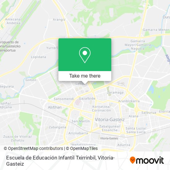 Escuela de Educación Infantil Txirrinbil map