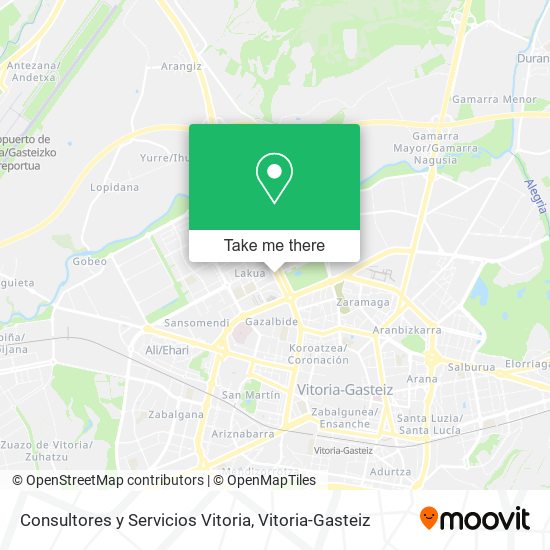 Consultores y Servicios Vitoria map