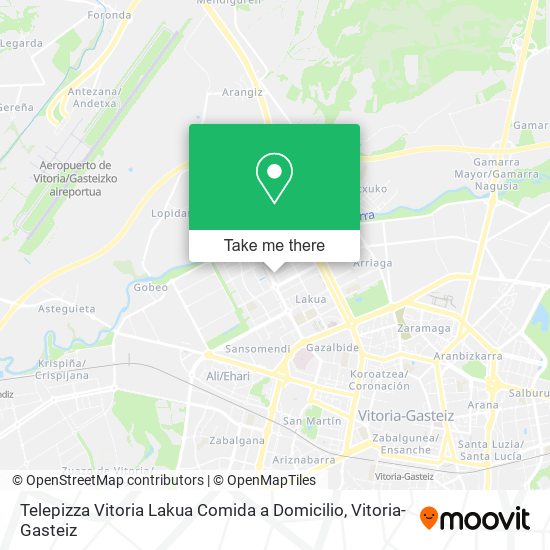 Telepizza Vitoria Lakua Comida a Domicilio map