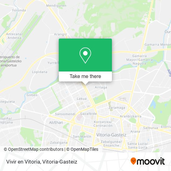 Vivir en Vitoria map