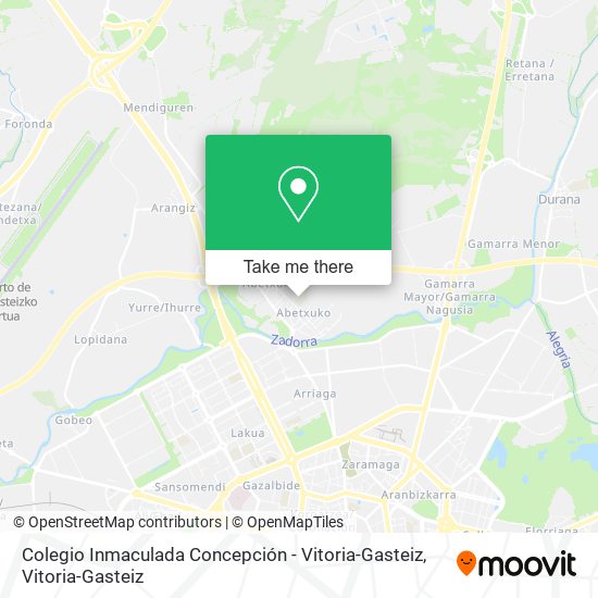 Colegio Inmaculada Concepción - Vitoria-Gasteiz map