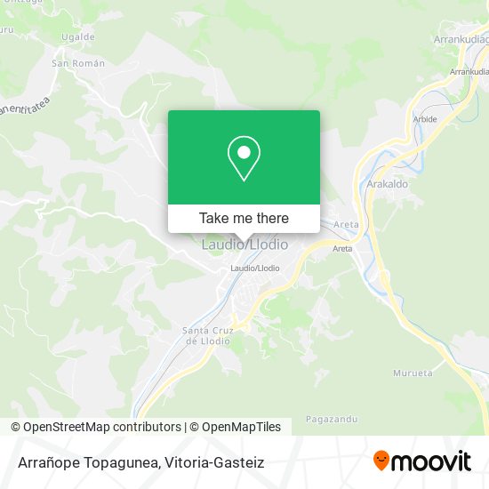 mapa Arrañope Topagunea