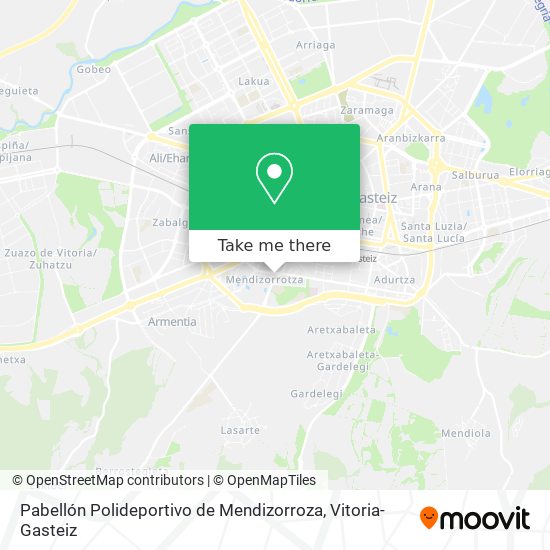 Pabellón Polideportivo de Mendizorroza map