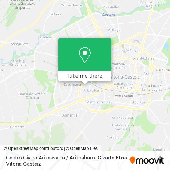 Centro Civico Ariznavarra / Ariznabarra Gizarte Etxea map