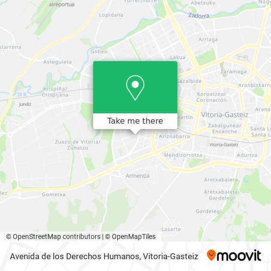 Avenida de los Derechos Humanos map