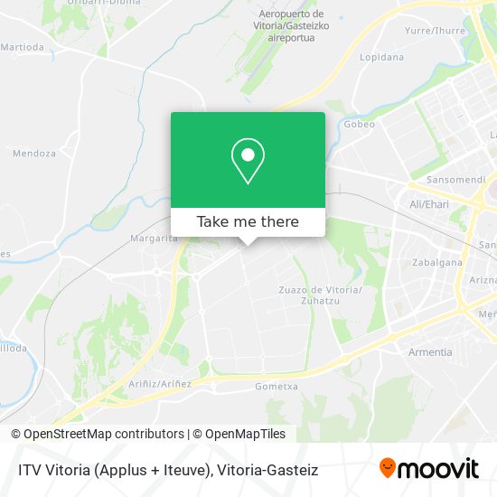 mapa ITV Vitoria (Applus + Iteuve)