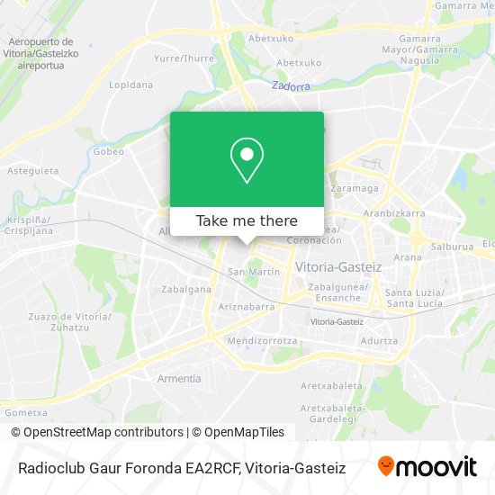 Radioclub Gaur Foronda EA2RCF map