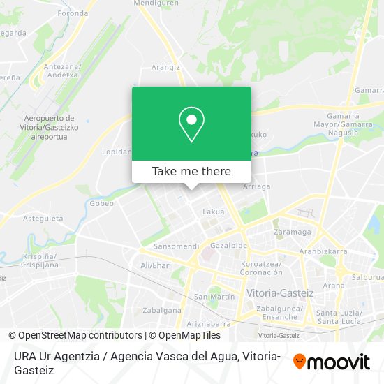 mapa URA Ur Agentzia / Agencia Vasca del Agua