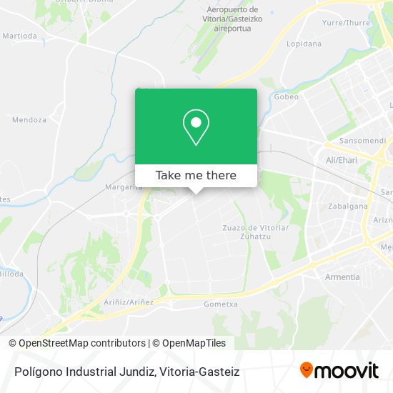 Polígono Industrial Jundiz map