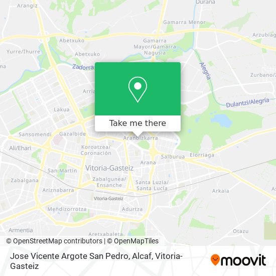 Jose Vicente Argote San Pedro, Alcaf map