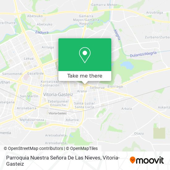 mapa Parroquia Nuestra Señora De Las Nieves